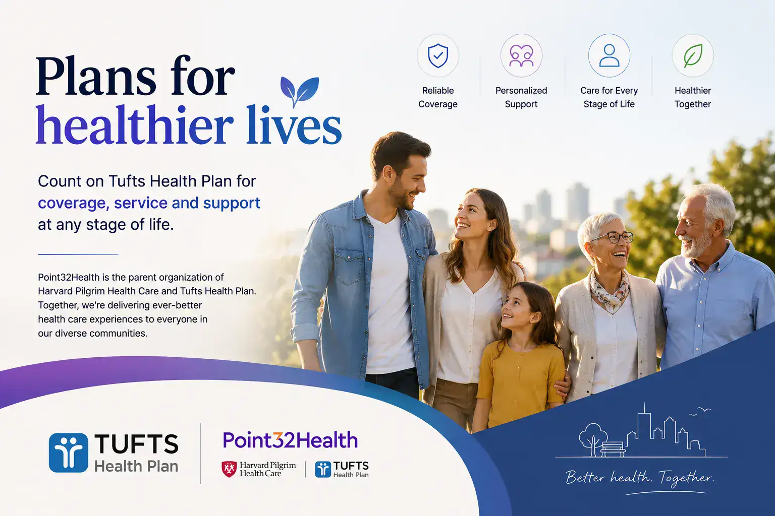 Tufts Health Plan — WordPress build by Tushar Jain